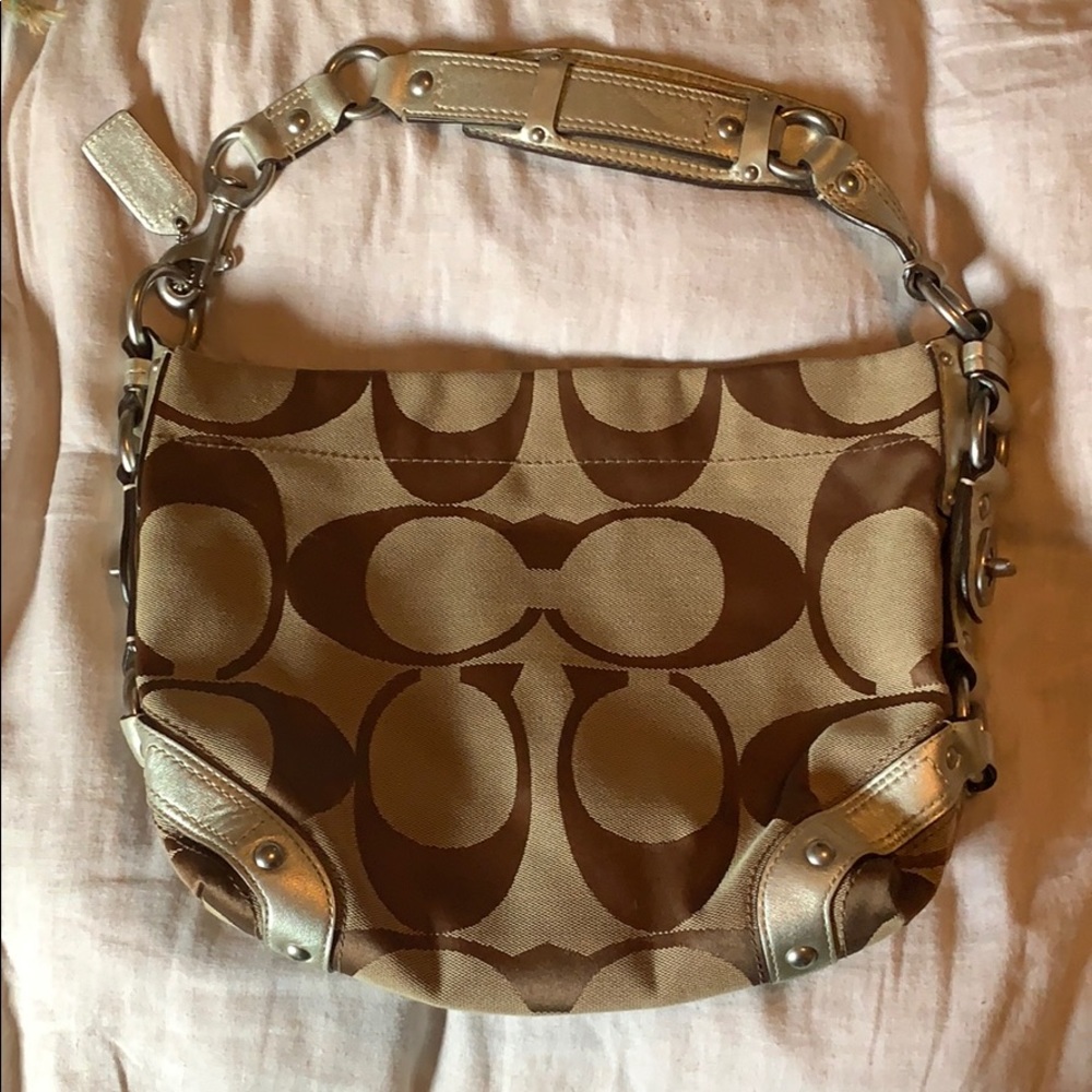 Brown coach purse